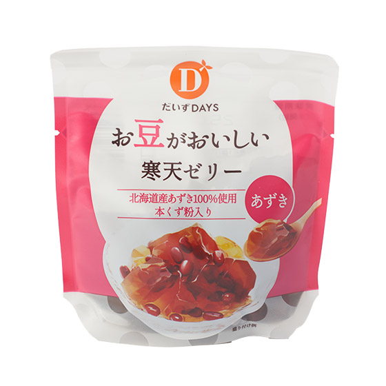 使用有機栽培紅豆 紅豆寒天 110g