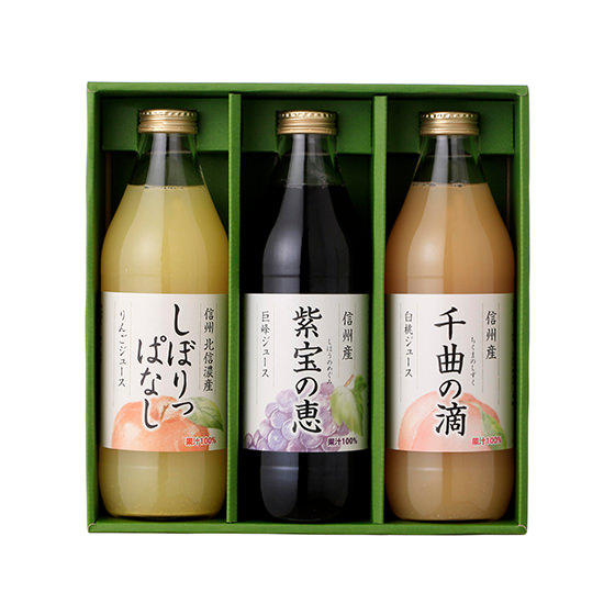 信州壽果樹園 3款濃郁果汁組合