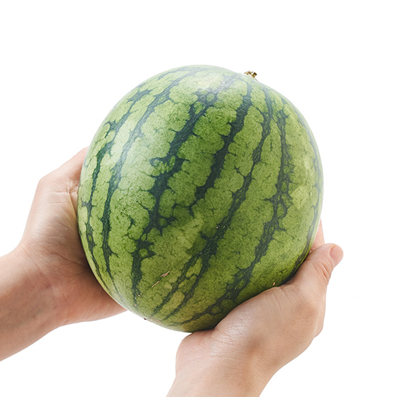 皮薄肉質結實 小玉西瓜(和歌山県産)