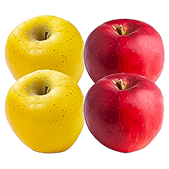 【附禮盒】滋潤濃厚 紅白蘋果 4個 (青森縣)