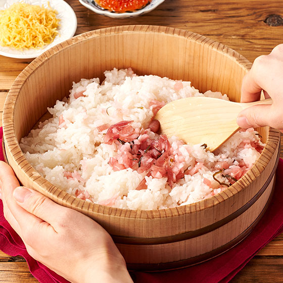 茗荷和津田蕪菁櫻桃色散壽司材料包