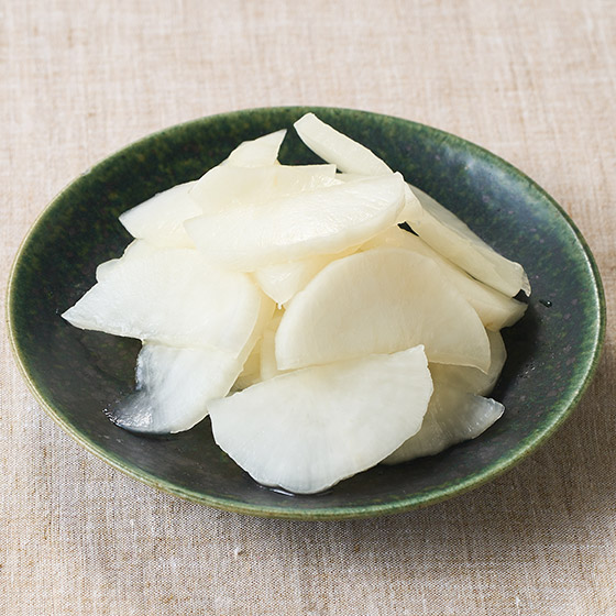 令人安心的懷舊味道　不規則切片 糖漬蘿蔔