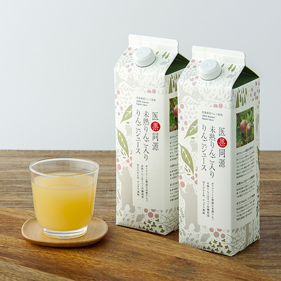 醫果同源 紙盒裝含未熟蘋果的蘋果汁 1L