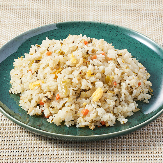 加入発芽玄米更健康 高菜沙甸魚仔炒飯