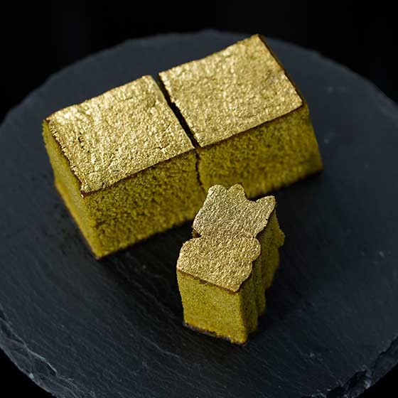 金澤萬久 抹茶味金箔蜂蜜蛋糕