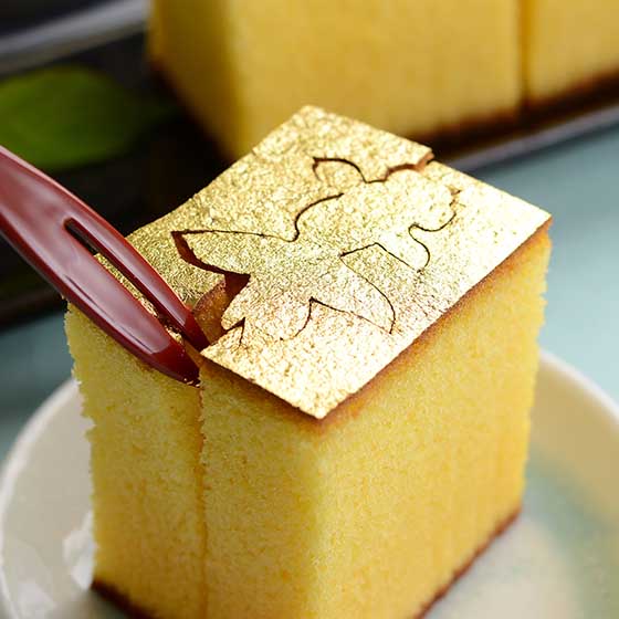 金澤萬久 金魚金箔蜂蜜蛋糕