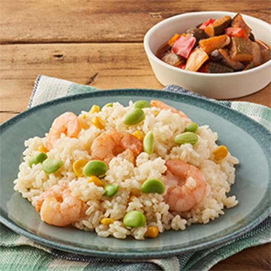 Kit3人份 無需菜刀！粟米枝豆蝦仁炒飯 (另附前菜)