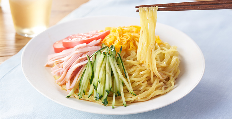 加入柚子果汁有果香 醬油味冷麵材料包