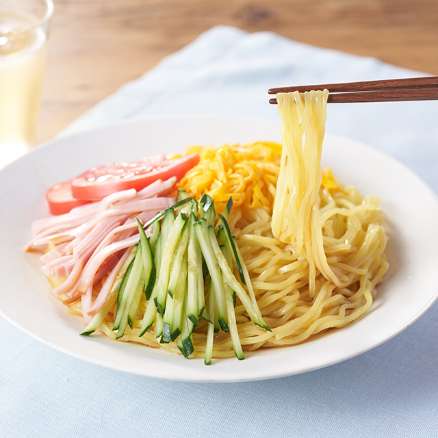 加入柚子果汁有果香 醬油味冷麵材料包